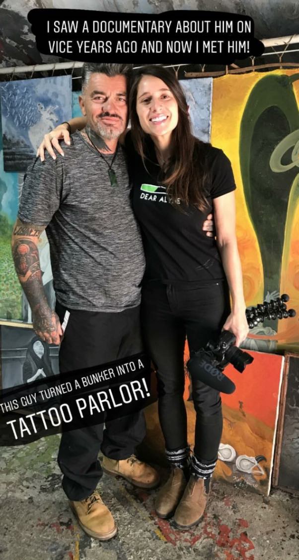 tattoo parlou in a communiste bunker