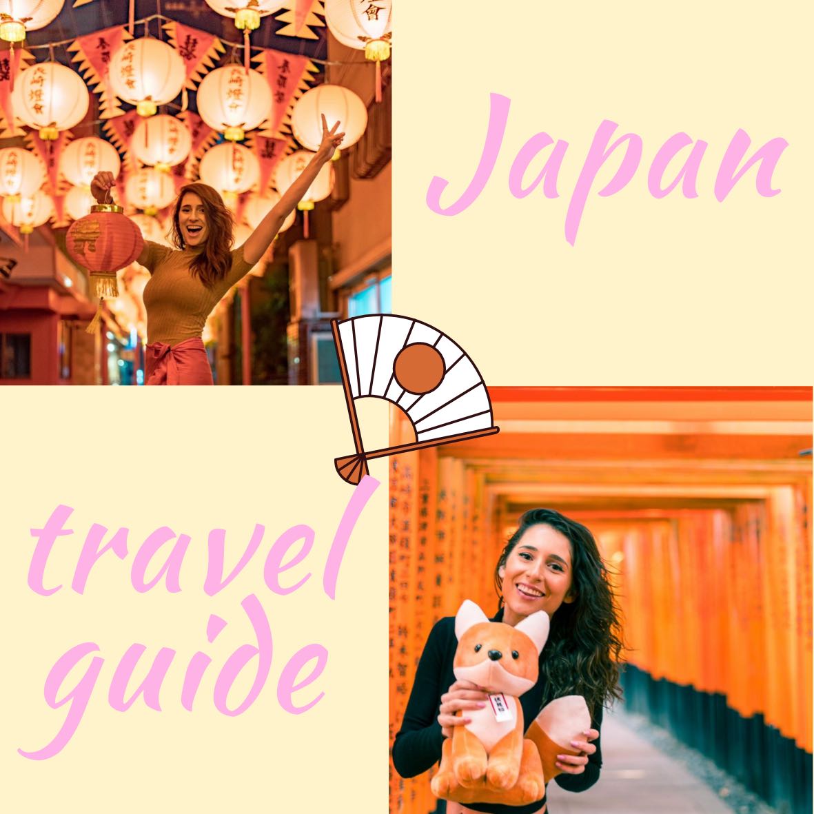 Japan travel guide with alyne